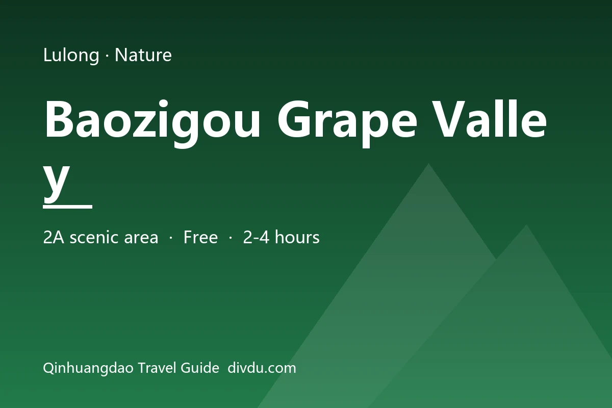 Baozigou Grape Valley